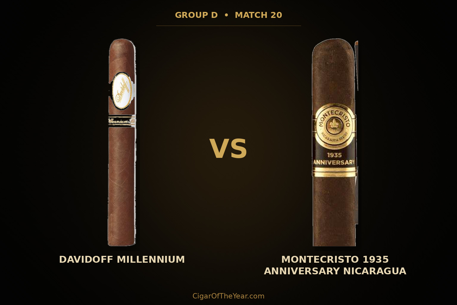 Davidoff Millennium vs Montecristo 1935 Anniversary Nicaragua in Match M20