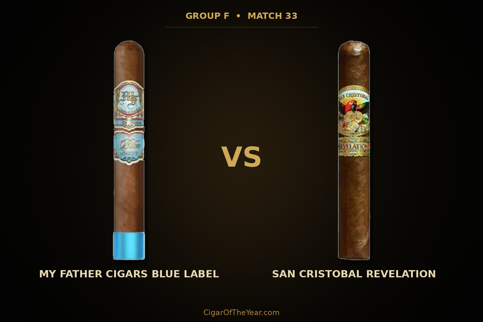 My Father Cigars Blue Label vs San Cristobal Revelation in Match M33